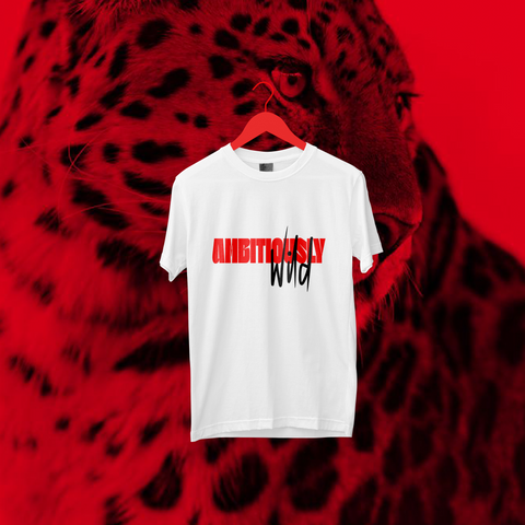 Ambitiously Wild - Graphic Text T-Shirt. UK