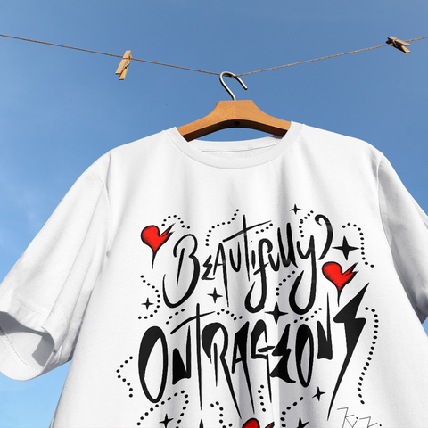 Beautifully Outrageous - Illustrated Premium T-shirt - Unisex